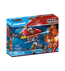 Playmobil - Brandredningshelikopter (71195)