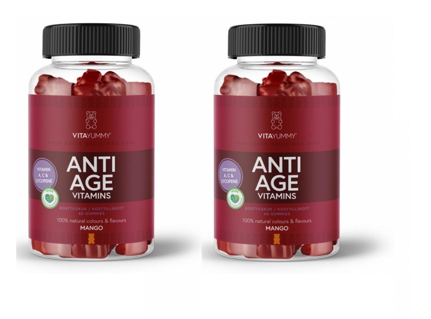 VitaYummy - Anti Age Vitaminer Mango 60 Pcs 2-Pack