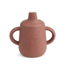 Nuuroo - Aiko silicone cup with sippy lid - Mahogany