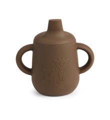Nuuroo - Aiko silicone cup with sippy lid - Acorn