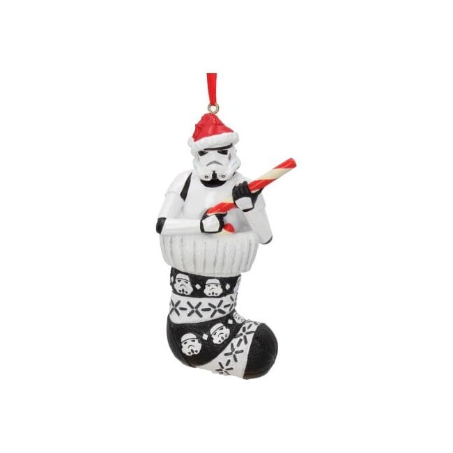 Stormtrooper in Stocking Hanging Ornament 11.5cm