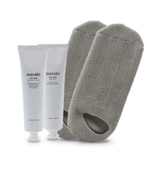 Meraki - Foot Scrub, Cream & Moisturizing socks