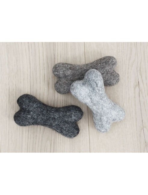 Wooldot - Toy Dog Bones - Steel Grey - 14x7x5cm - (571400400440)
