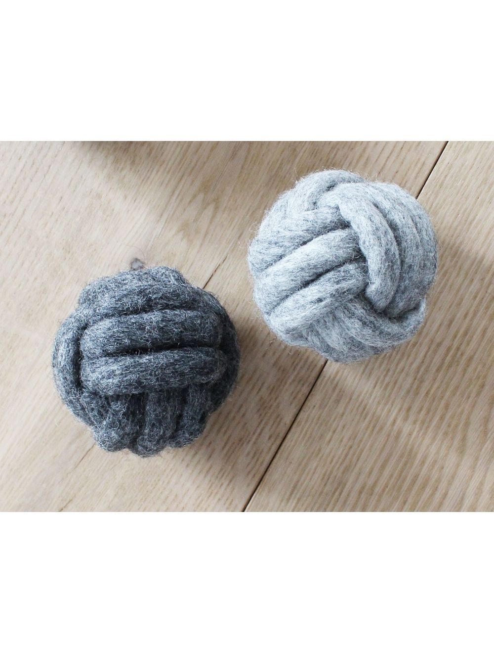 Wooldot - Knotted Dog Ball - Steel Grey - 8cm - (571400400473)