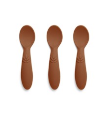 Nuuroo - Ella silicone spoon 3-pack - Caramel Café