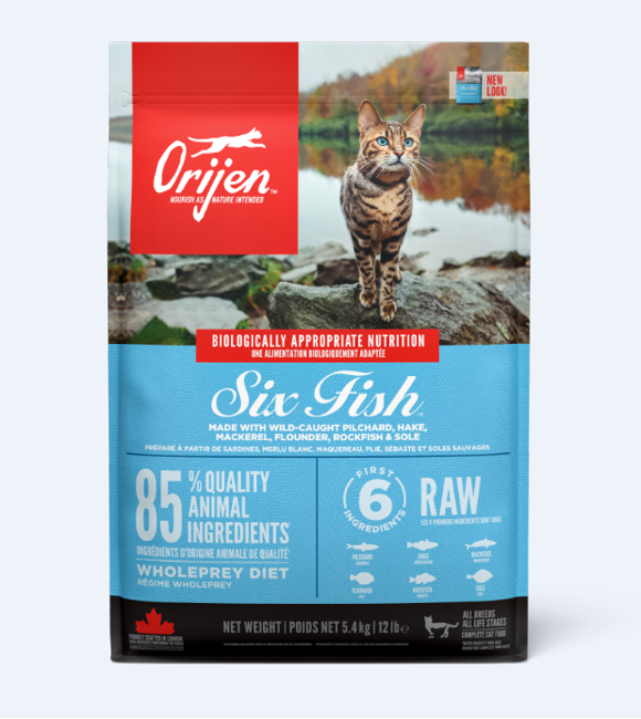 ORIJEN - 6 Fish Cat - Kattefoder - Fisk - 5,4kg