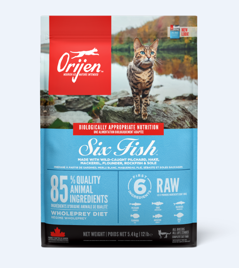 ORIJEN - 6 Fish Cat - Kattefoder - Fisk - 5,4kg