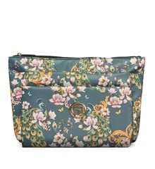 Gillian Jones - 3-room cosmetic bag - Green flowerprint