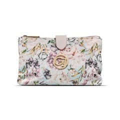 Gillian Jones - THE WEEKENDER makeup pung - Rosa storblomstret print