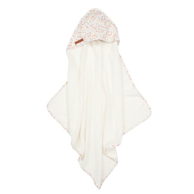 Little Dutch - Hooded towel 75 x 75 cm Flowers & Butterflies (TE50621450)