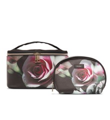 Gillian Jones - Beauty box w.  makeup purse - Rose print