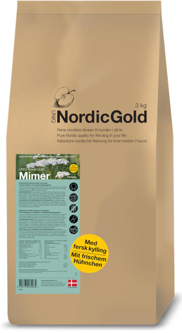 UniQ - Nordic Gold Mimer Senior hundefoder 10 kg