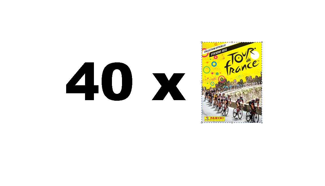Tour de France 2022 Sticker Pakke (40 stk)