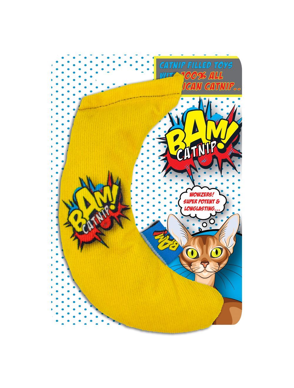 BAM! - Toy with Catnip - 16 cm - Banana - (503319002006) - Kjæledyr og utstyr