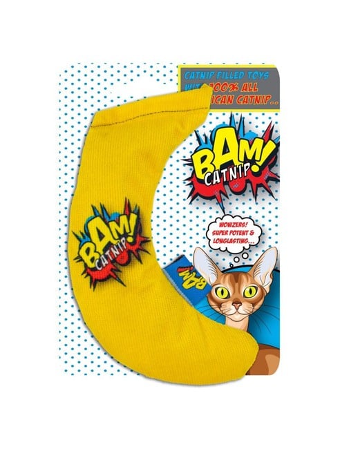 BAM! - Toy with Catnip - 16 cm - Banana - (503319002006)