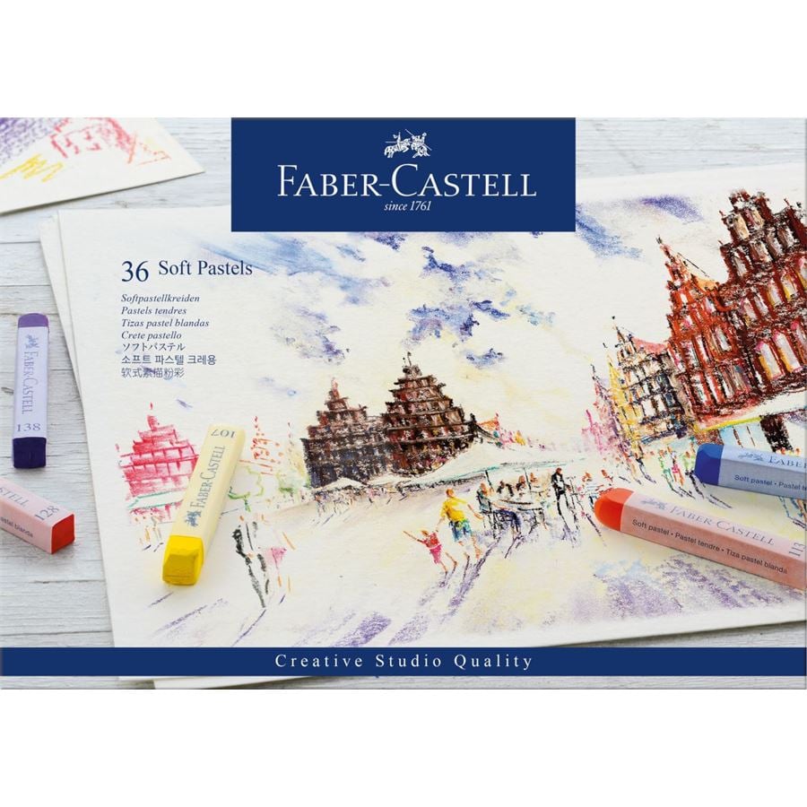 Faber-Castell - Soft pastels cardboard box of 36 (128336)