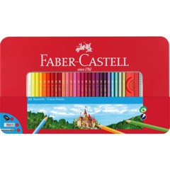 Faber-Castell - Hexagonal Colour pencils tin of 60 (115894)