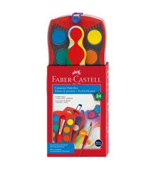 Faber-Castell - Connector paint box 24 colours red