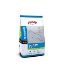 Arion - Hundefoder - Puppy Medium - Kylling & Ris - 12 Kg