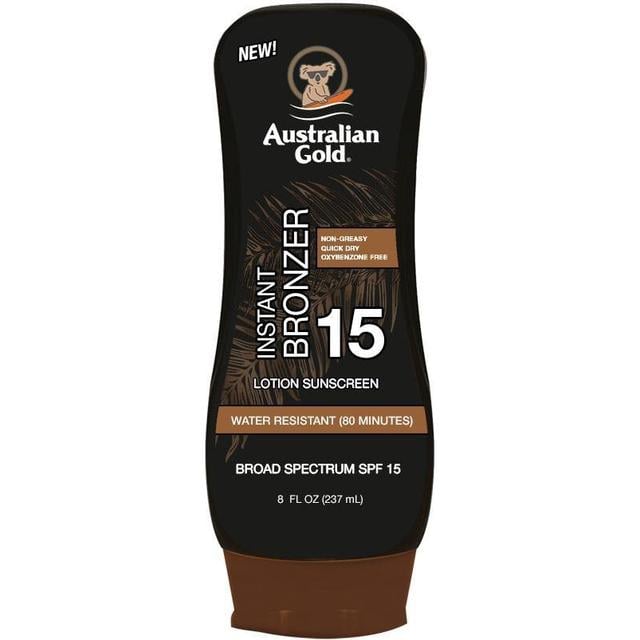 Australian Gold - Sunscreen Lotion with Bronzer SPF 15 237 ml - Solcreme