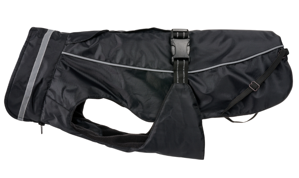 BUSTER - Winter Coat, Black XXS 20cm - (284810) - Kjæledyr og utstyr