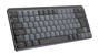 Logitech - MX Mechanical Mini for Mac Minimalist Wireless Illuminated Keyboard SPACE GREY - Nordic thumbnail-1