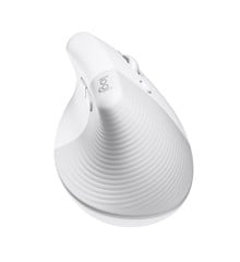 Logitech - Lift for Mac Vertical Ergonomic Mouse - OFF-WHITE