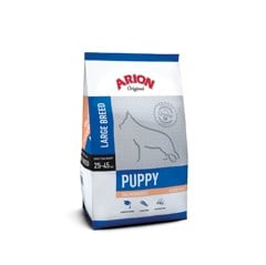 Arion - Hundefoder - Puppy Large - Laks & Ris - 12 Kg