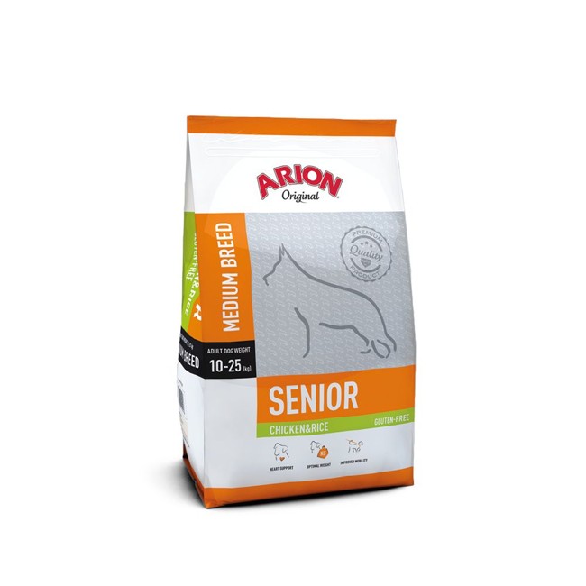 Arion - Dog Food - Adult Medium Senior - Chicken & Rice - 12 Kg (105539)