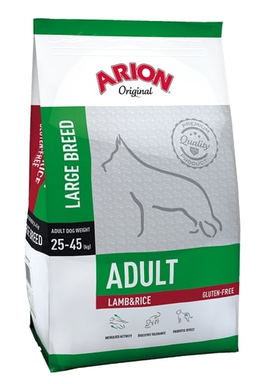 Arion - Dog Food - Adult Large - Lamb&Rice - 12 Kg (105544) - Kjæledyr og utstyr