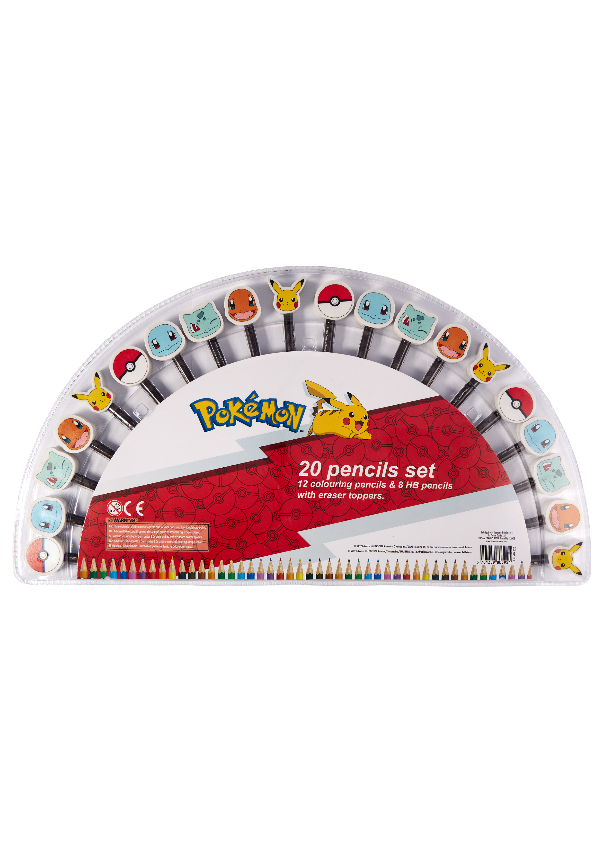 Kids Licensing - Pencils (20 pcs) - Pokemon (061507020) - Leker