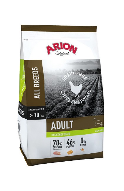 Arion - Hundefoder - Grain-free - Kylling & Kartoffel - 12 Kg