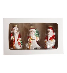 DGA - Set of 3 - Christmas Ornaments - Santas (1131182)