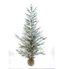DGA - Christmas tree w./snow /burlap base - 180 cm (15961016)