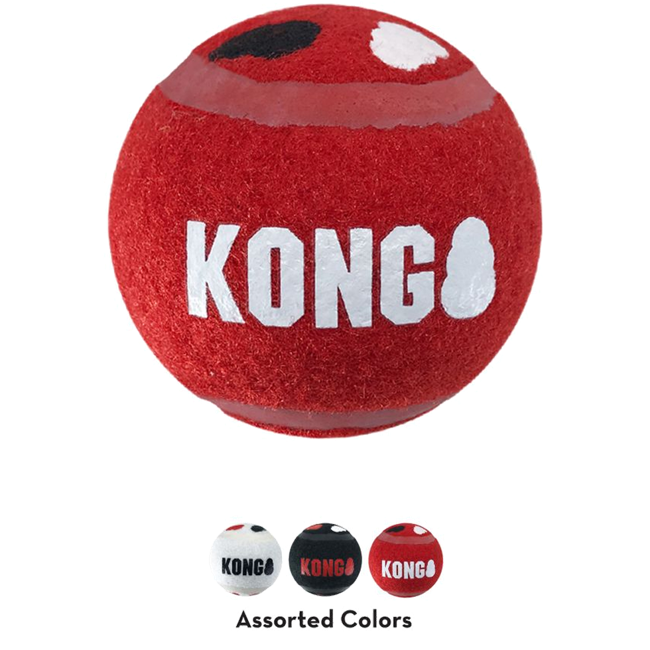 Kong - Signature Sport Bolde 3-pack 6,5cm M