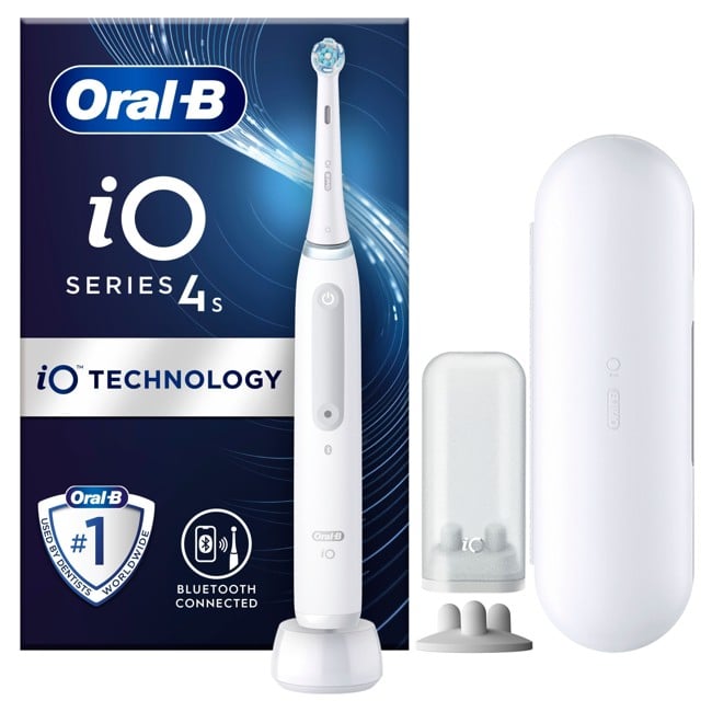 Oral-B - iO4s Hvid Elektrisk Tandbørste