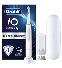 Oral-B - iO4s Hvit Elektrisk Tannbørste (60 DAGER PENGENE TILBAKE GARANTI*)