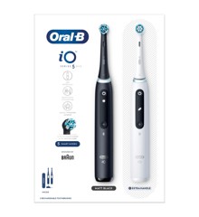 Oral-B - iO5 Duo Pakkaus Musta UCB & Valkoinen SC Sähköhammasharjat