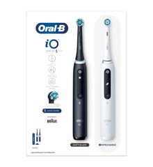Oral-B - iO5 Duo Pakke Sort UCB & Hvid SC Elektriske Tandbørster