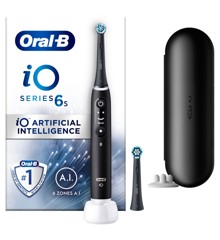 Oral-B - iO6S Svart Lava Elektrisk Tannbørste (60 DAGER PENGENE TILBAKE GARANTI*)