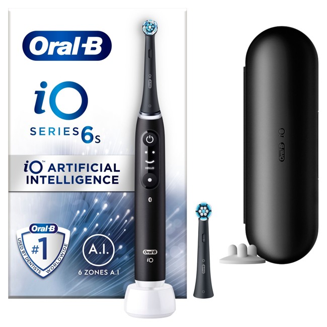 Oral-B - iO6S Svart Lava Elektrisk Tannbørste