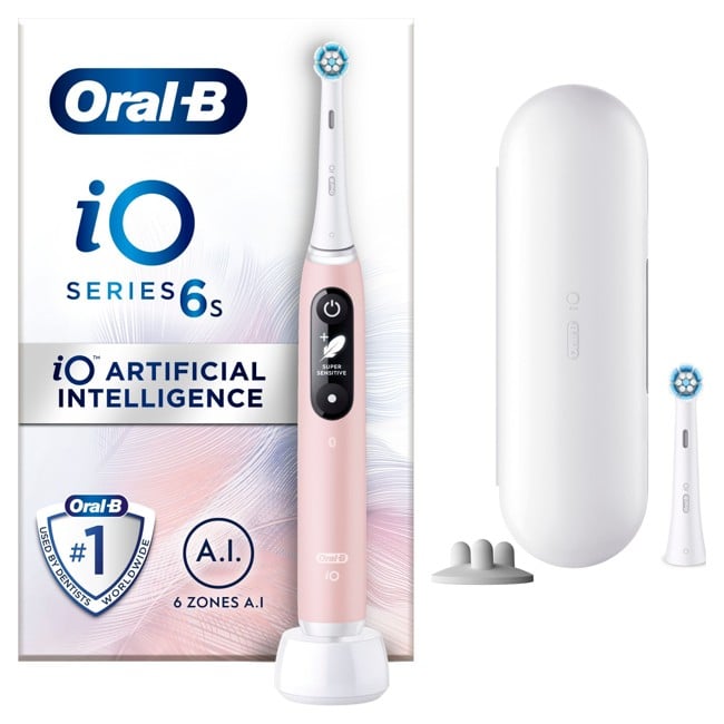 Oral-B - iO6S Bleikur Sandur Rafmagnsbursti