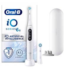 Oral-B - iO6S Hvit Elektrisk Tannbørste (60 DAGER PENGENE TILBAKE GARANTI*)