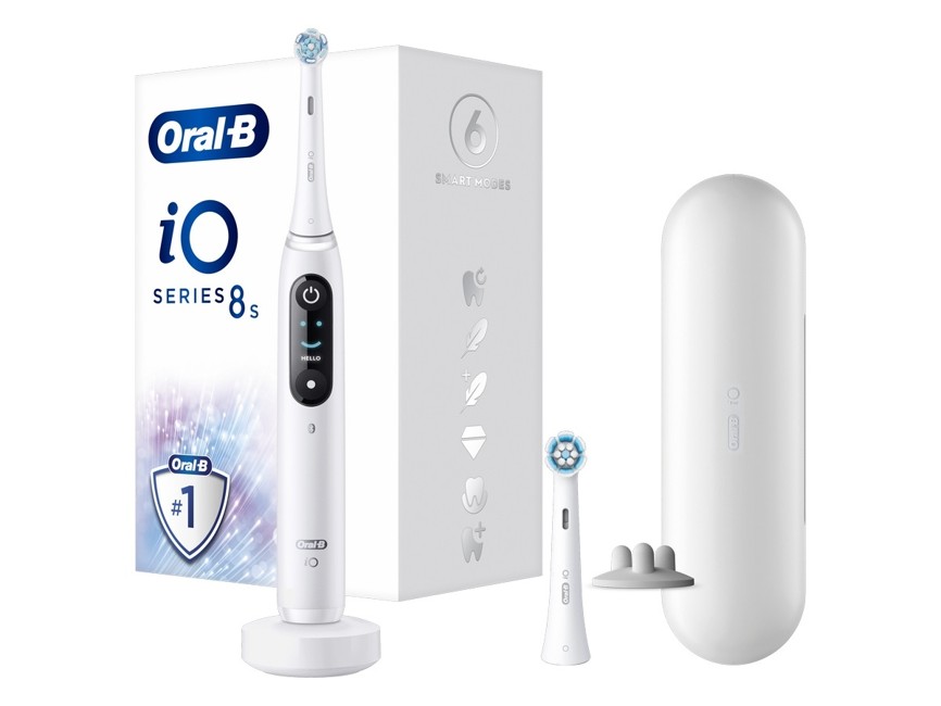 Oral-B - iO8s - Valkoinen Sähköhammasharja