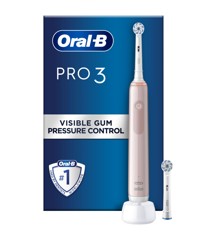 Oral-B - Pro3 3400N - Elektrische Zahnbürste - Pink Sensi ( Zusätzliche Bürstenköpfe Enthalten)