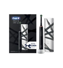 Oral-B - Pro3 3500- Elektrische Zahnbürste - Schwarzes Geschenkpaket (inklusive Reiseetui)