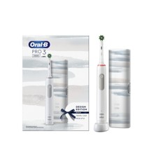 Oral-B - Pro3 3500- Elektrische Zahnbürste - Weiß Geschenkpaket (inklusive Reiseetui)