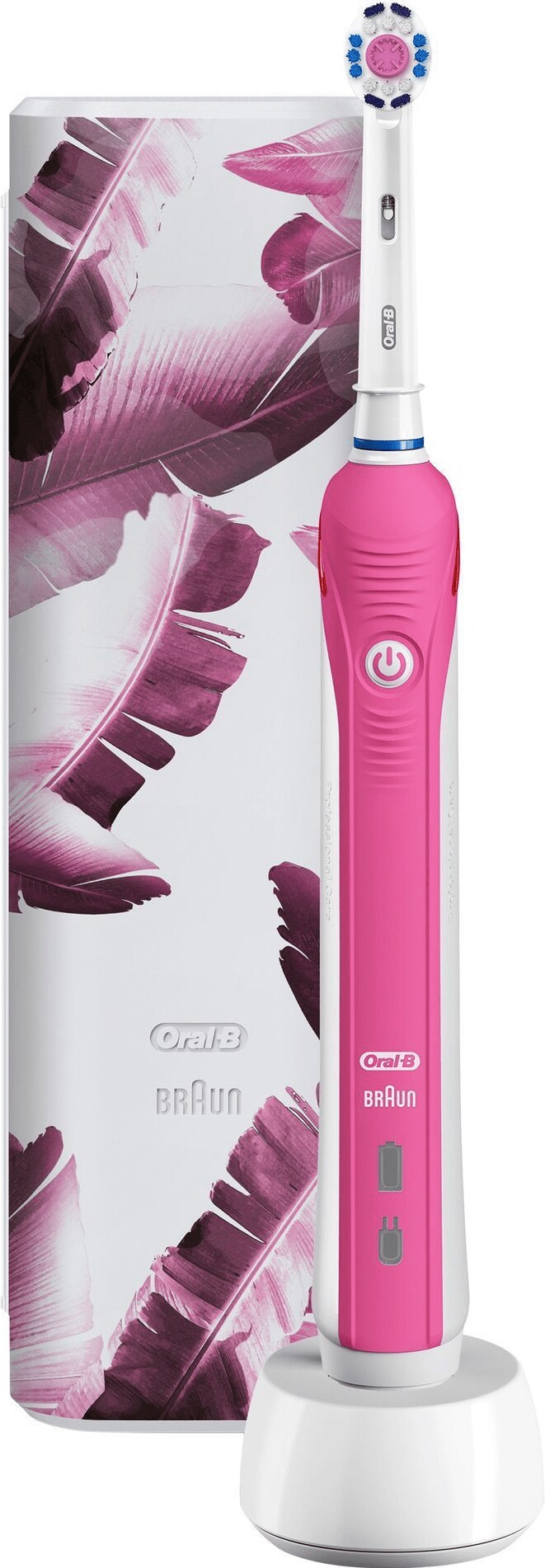 Oral-B - Pro1 750 - Elektrisk tandbørste - Pink - (rejsetaske medfølger)
