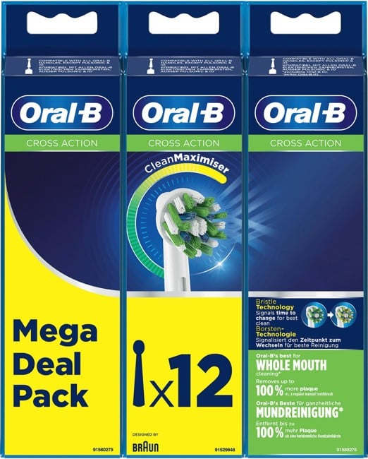 Oral-B - Cross Action 4+4+4ct