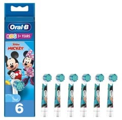 Oral-B - Kids Mickey Auka burstahausar 2+2+2 Stk